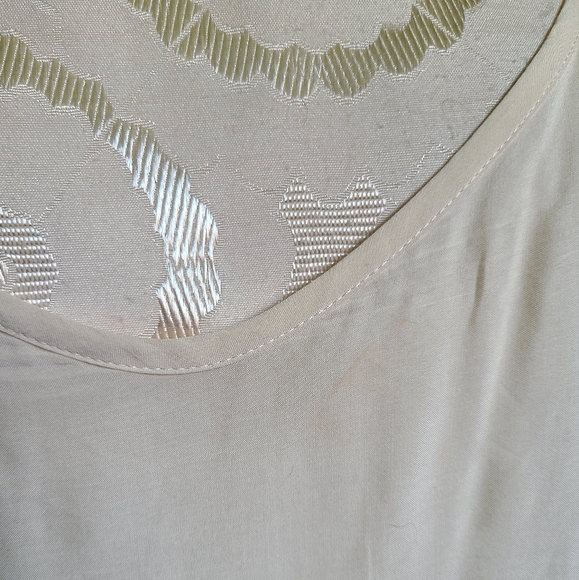 FREE PEOPLE Beige Simone Crochet Lace Shift Mini Dress Large - Picture 12 of 12